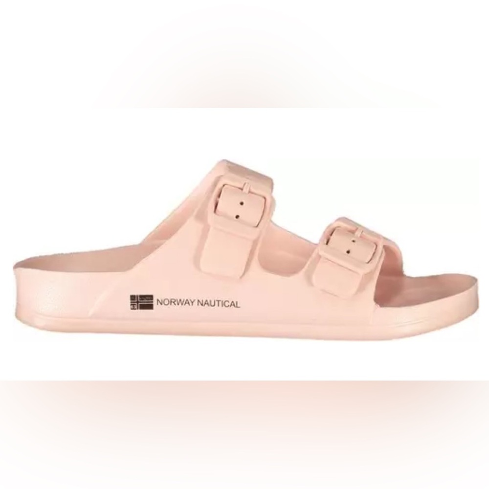 Norway Nautical Pink Slide Sandals